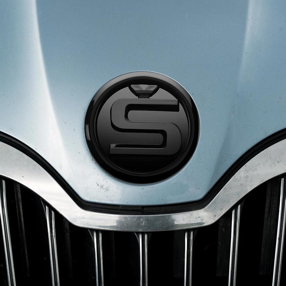 2025 Neues Abzeichen Für Skoda Motorhaubenaufkleber 110mm Schwarzes S Logo Emblem Für SKODA ENYAQ SUPERB OCTAVIA KAMIQ KODIAQ FABIA SCALA Skoda St
