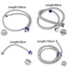 304 Stainless Steel Faucet Braided Water Pipe 1/2 Inch High Pressure Toilet Heater  And Cold Water Inlet Flexible Hose