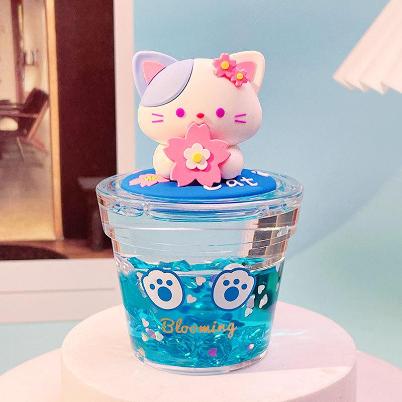 

Cute Pet Tiantuan Potted Plant Oil Ornament Men S And Women S Trend Car Ornament Creative Home Desktop Decoration Small Gifts opp bag packaging