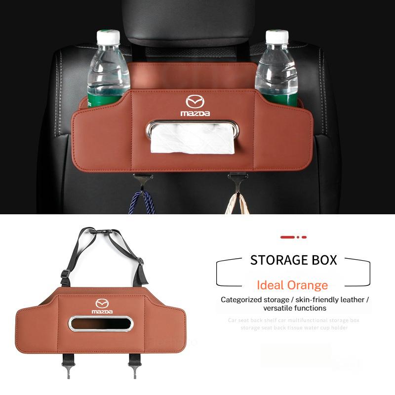 Car Seat Organizer Backseat Multifunction Folding Storage Box For Mazda 2 3 6 CX3 CX-5 CX5 CX7 CX9 MX5 Axela ATENZA Car Styling