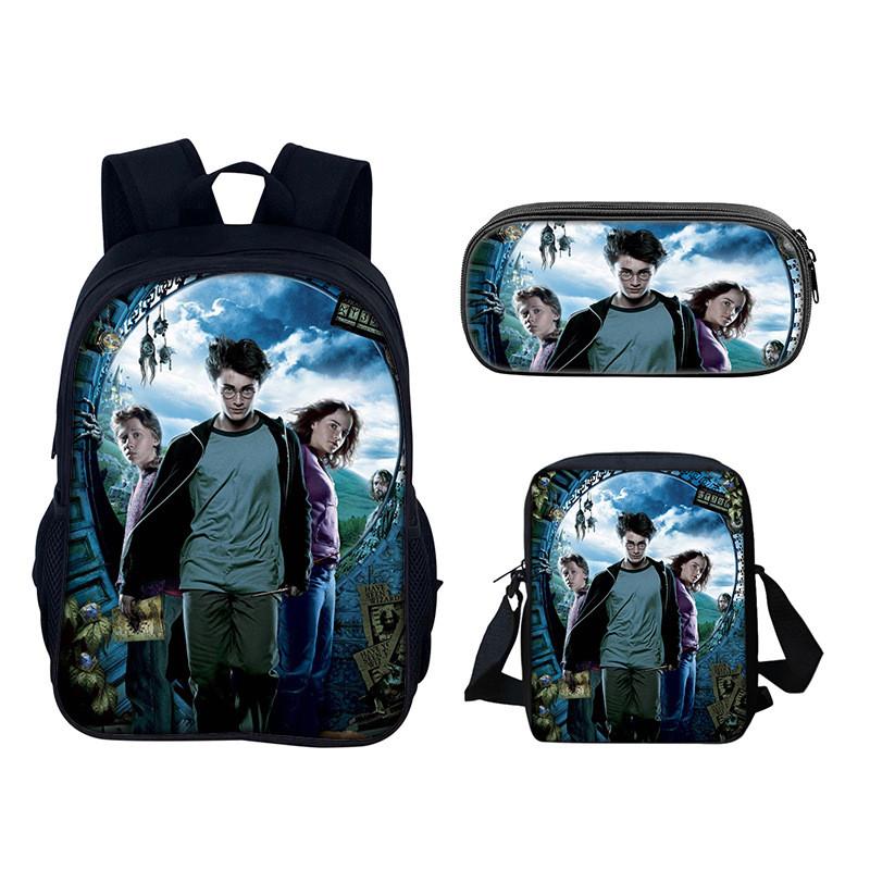 Harry Potter Rucksack für Schule und Reisen aus Nylonmaterial mit 20 l Fassungsvermögen für Schüler und Jugendliche