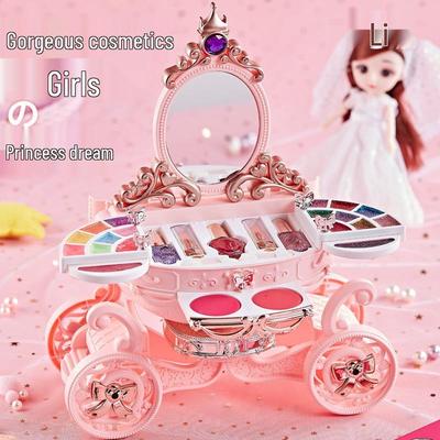 Children's Makeup Toy Set: Pretend Play Dressing Table with Lipstick & Nail Art