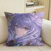 SakuyaS IIzayoi TTouhou Square Sofa Pillow Cover Solid Color Living Room Home Decor Cushion Case
