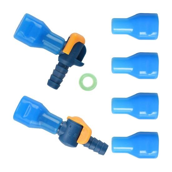 Beißventil-Ersatz-Trinkrucksack-Mundstück mit 2 Schlauchanschlüssen, Absperr-/Ein-/Aus-Ventil und O-Ring, Ersatzteile, Zubehör