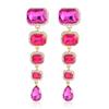 Elegante Rote Kristall Wassertropfen Ohrringe Für Damen Geschenk Modeschmuck