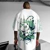 2026 Pokémon Japanischer Anime Merchandise Mimikyu Bisasam Kurzarm T-Shirt Pokémon Sommer Herrenmode Atmungsaktives Sportoberteil Y2K