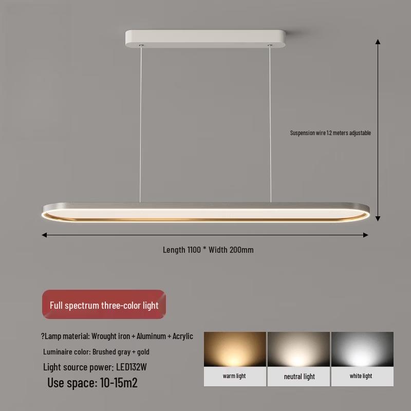 Meng Pao Modern Linear LED Pendant Light