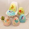 Cartoon PP Cotton Egg-shaped Pillow, Multi-color Plush with Liner, Sofa Bed Headrest, Office Classroom Waist Pillow