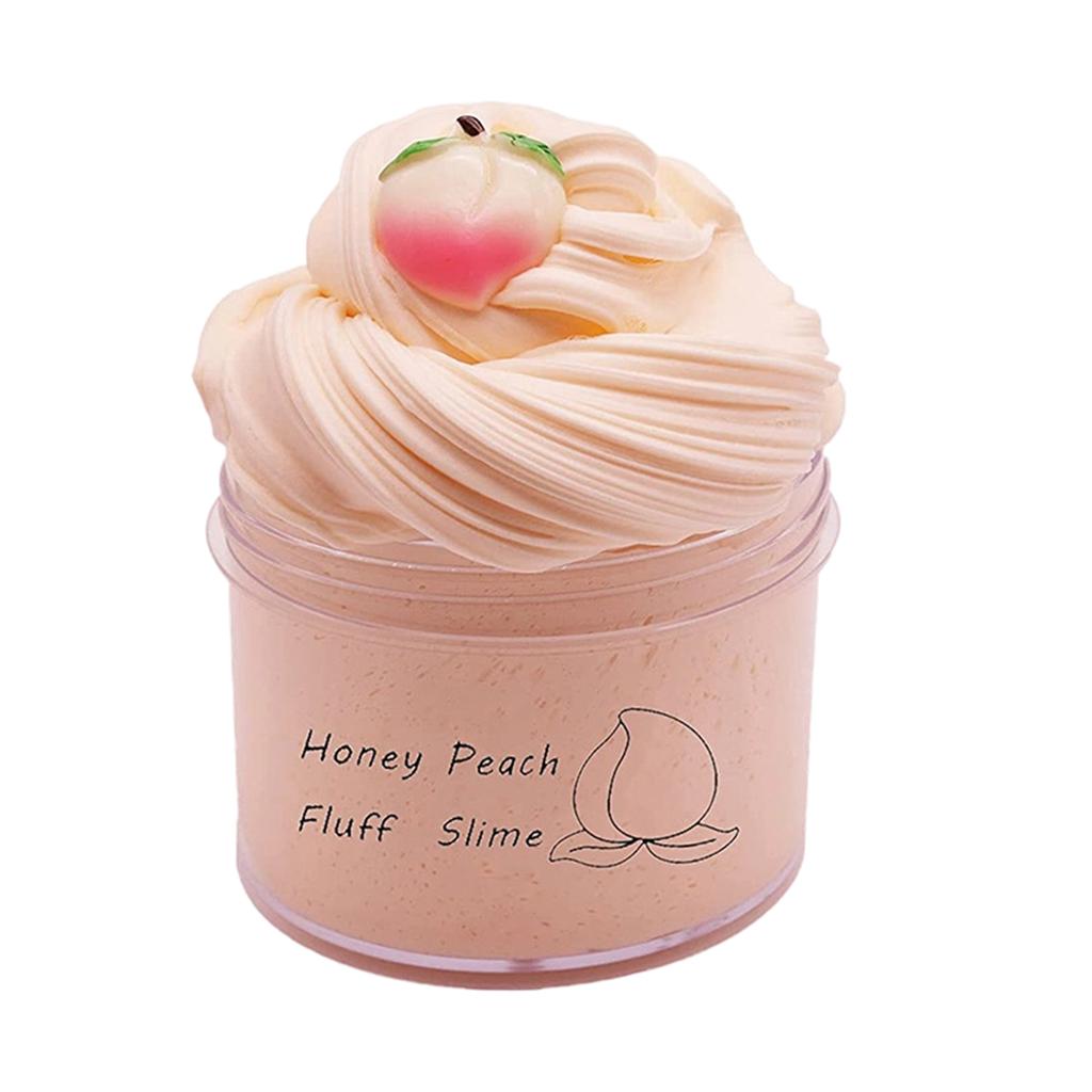 Butter Slime Weich Dehnbar Flauschiger Slime für Sensorisches Spiel DIY Stressabbau Spielzeug mit Zufälligem Zubehör 70ml für Kinder und Erwachsene
