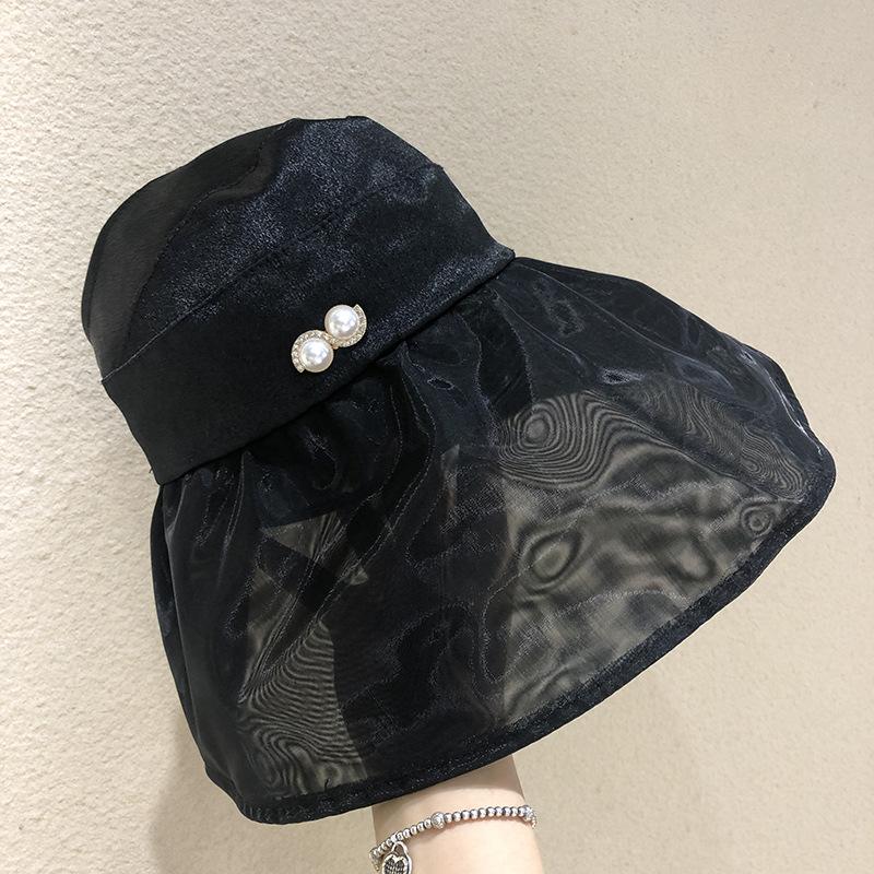 

Wide Brim Mesh Sun Hat, Hollow Top Foldable Bucket Hat for Women, UV Protection Beach Cap, Breathable Travel Fisherman Hat Adjustable (56-58cm) белый