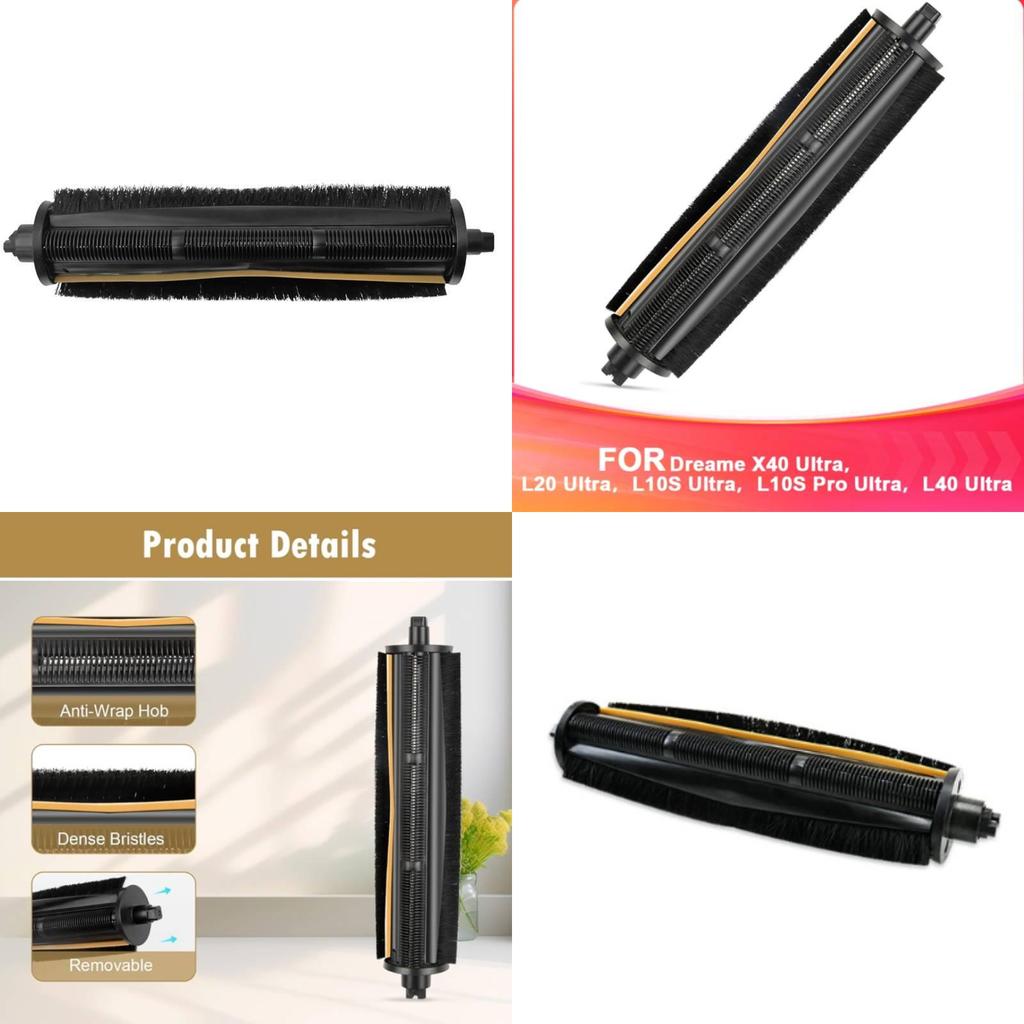 Dreame X40 Ultra ir L20 Ultra plaukų šalinimo šepetys, pakaitinis, skirtas namų valymui