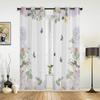 Flower Pattern Plant Dark Jungle Palm Bright  Window Curtains Scenic Curtains for Living Room Decorative Items Living Room