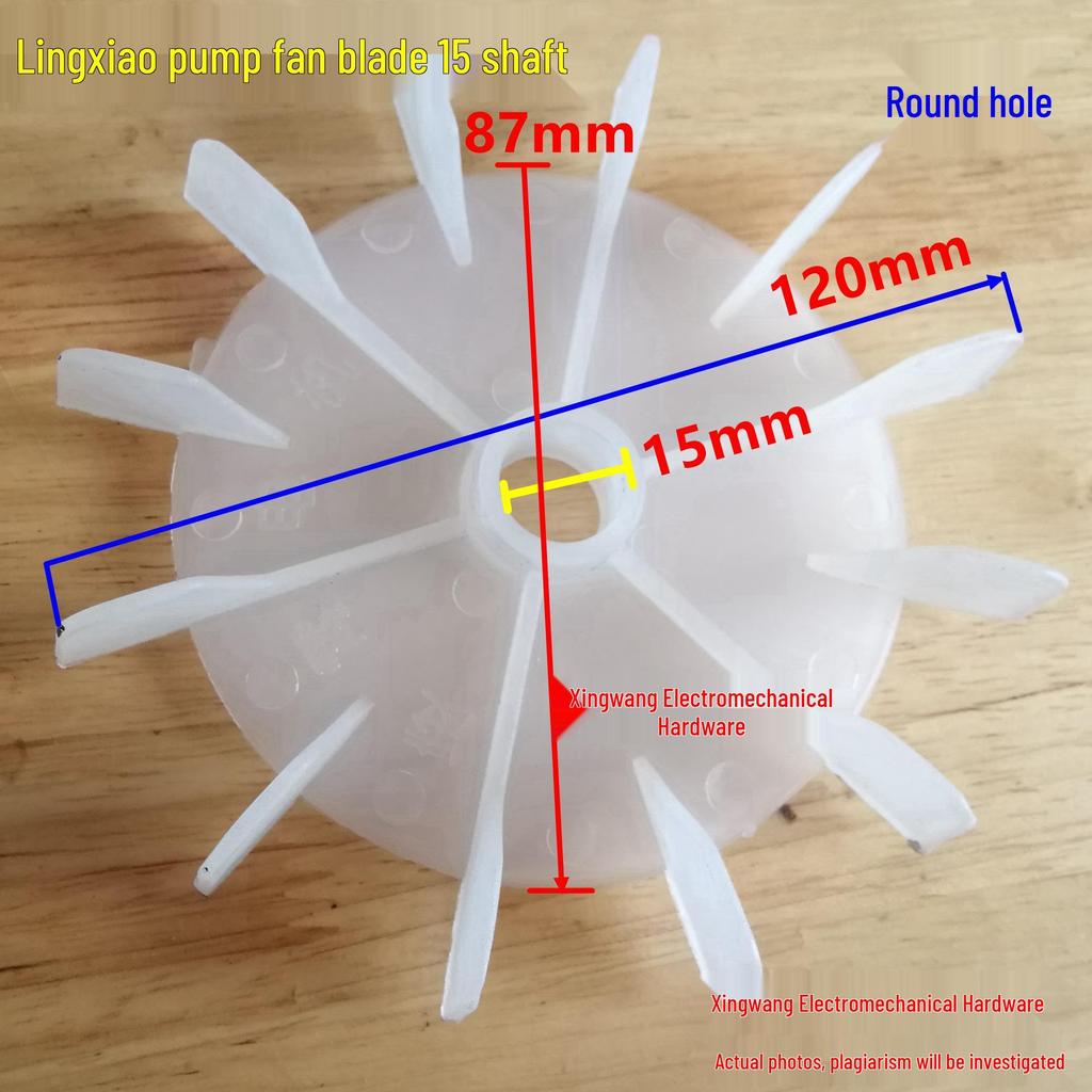 Pompa Motore Pale Ventola Monofase con Foro a D, Foro Rotondo, Dimensioni: 10-20 mm (10/12/14/15/16/17/18/20MM)