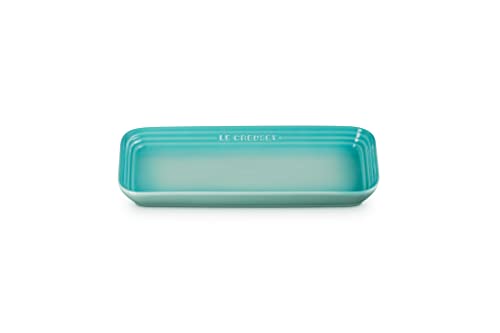 Le Creuset Léger Rectangular Plate, 25cm, Cool Mint, Heat-Resistant, Microwave-, Oven-, and Dishwasher-Safe, Ideal for Grilled Fish and Other Oven-Saf
