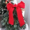 with Tie Red Velvet Bow Large Size Wreath Bow Household Gift Wrapper Bow  Wedding