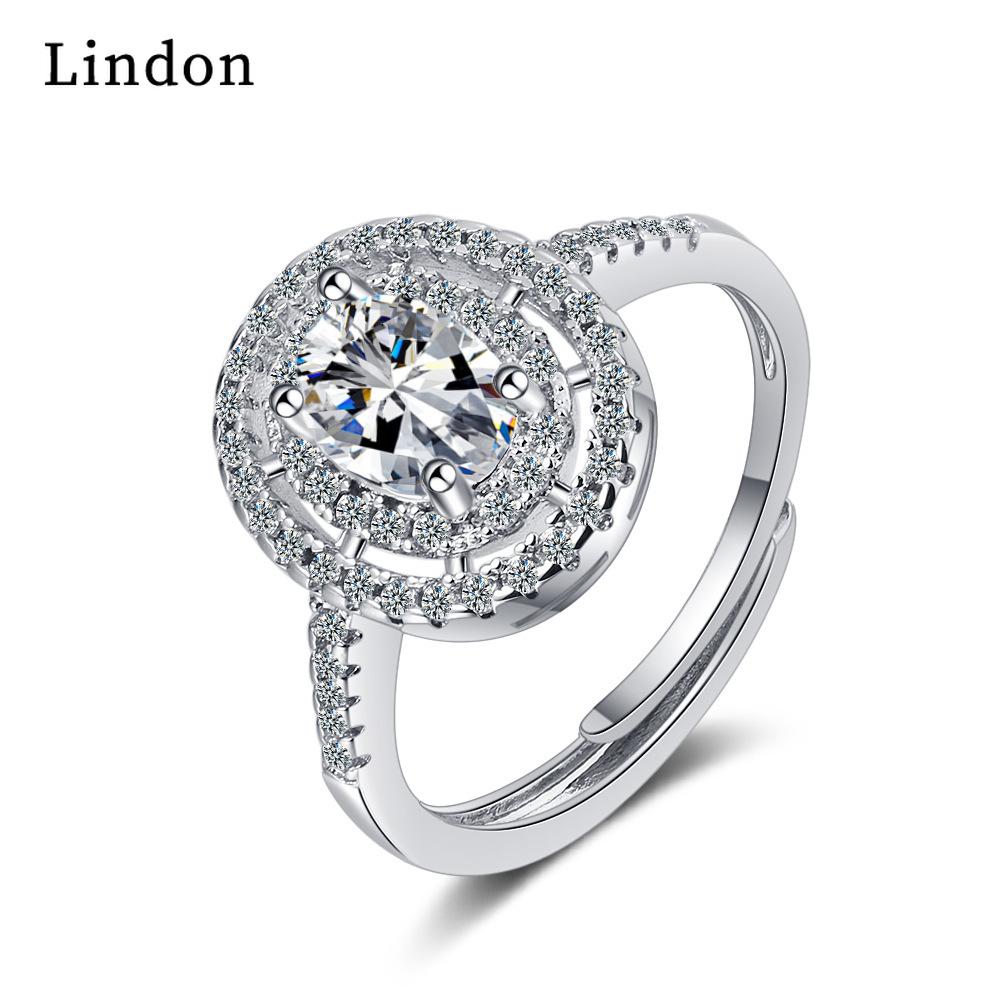 

Женское кольцо Lindon с медным цирконом, юбилейное ювелирное кольцо для вечеринки