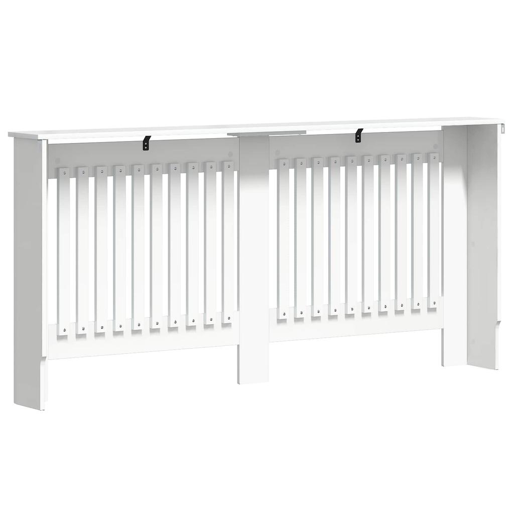 Radiator Cover High Gloss White 172 x 19 x 81.5 cm