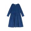 Autumn 2021 Japanese-Korean Corduroy Literary Dress - Women's Long-Sleeve Midi Skirt