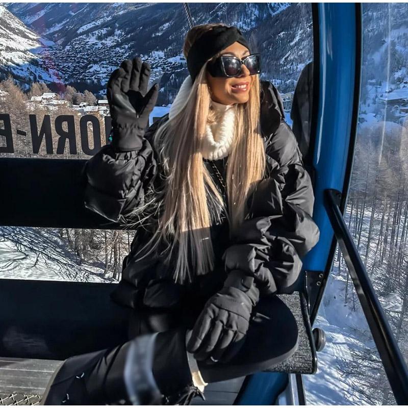 Stand-up Collar Zipper Rhombic Cotton-padded Jacket Women's Solid Color Winter Padded Jacket To Keep Warm Short Tops Colors To Choose From Jackets