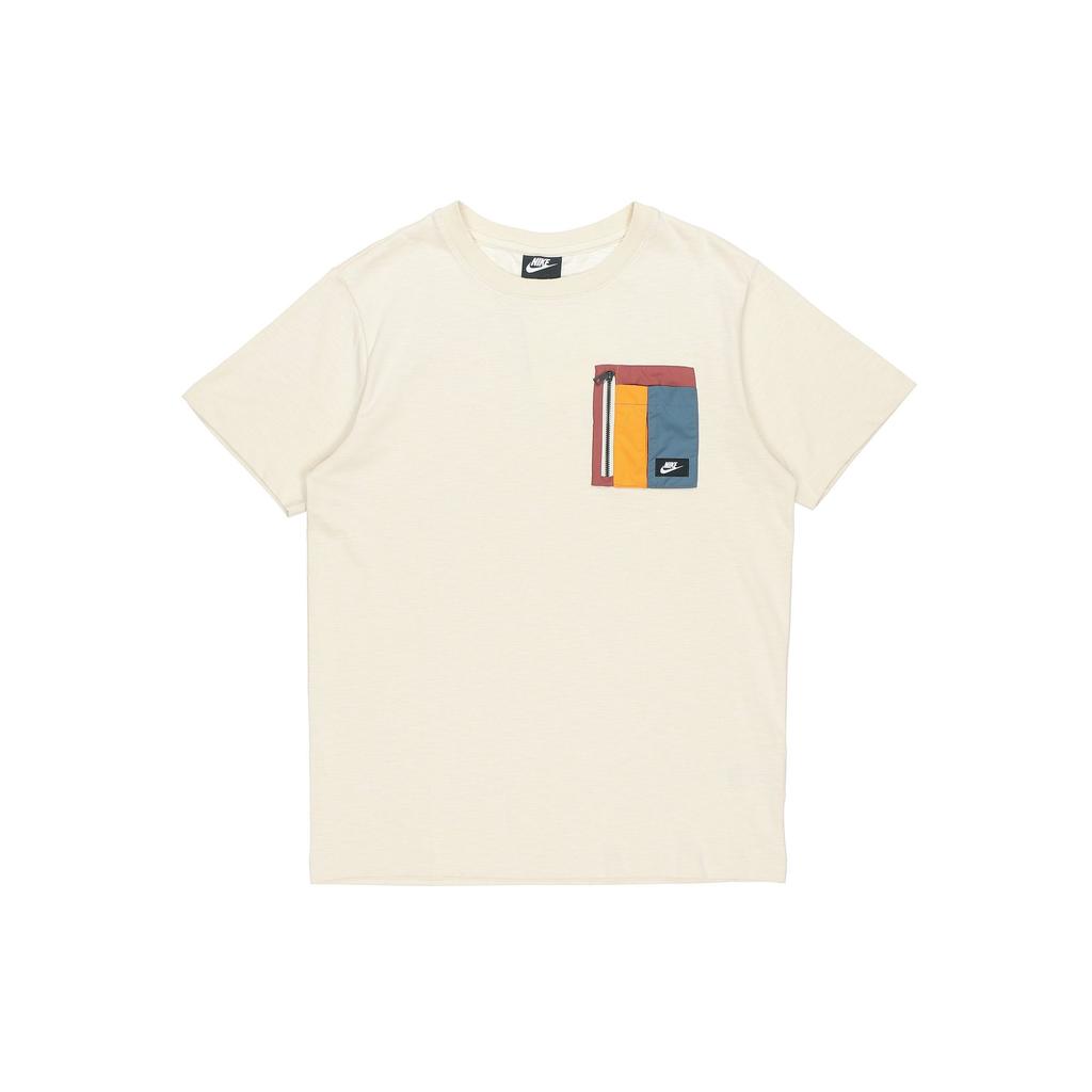 Nike T-Shirts Herren Fossilgrau Rundhals Mittlere Gerade Passform CZ8671-208