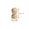 9Pcs Wooden Seal Stamp Set with Round Handle Natural Wood DIY Craft Stamp for Scrapbooking Greeting Cards Diary Entries Letters