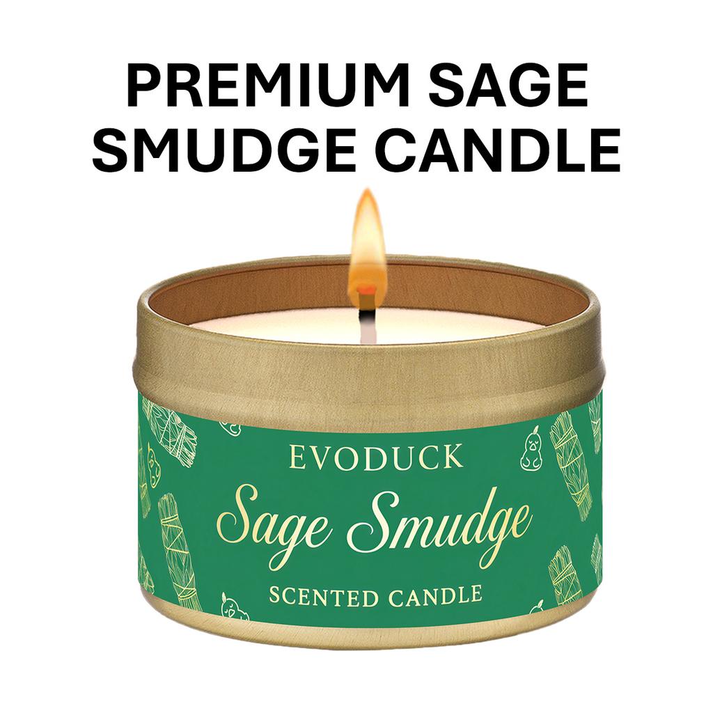 Sage Smudge Scented Candle Premium Sage Smudge Purify Elevate Energy Cleansing Candle for Meditation Winter Gifts Gift For Woman