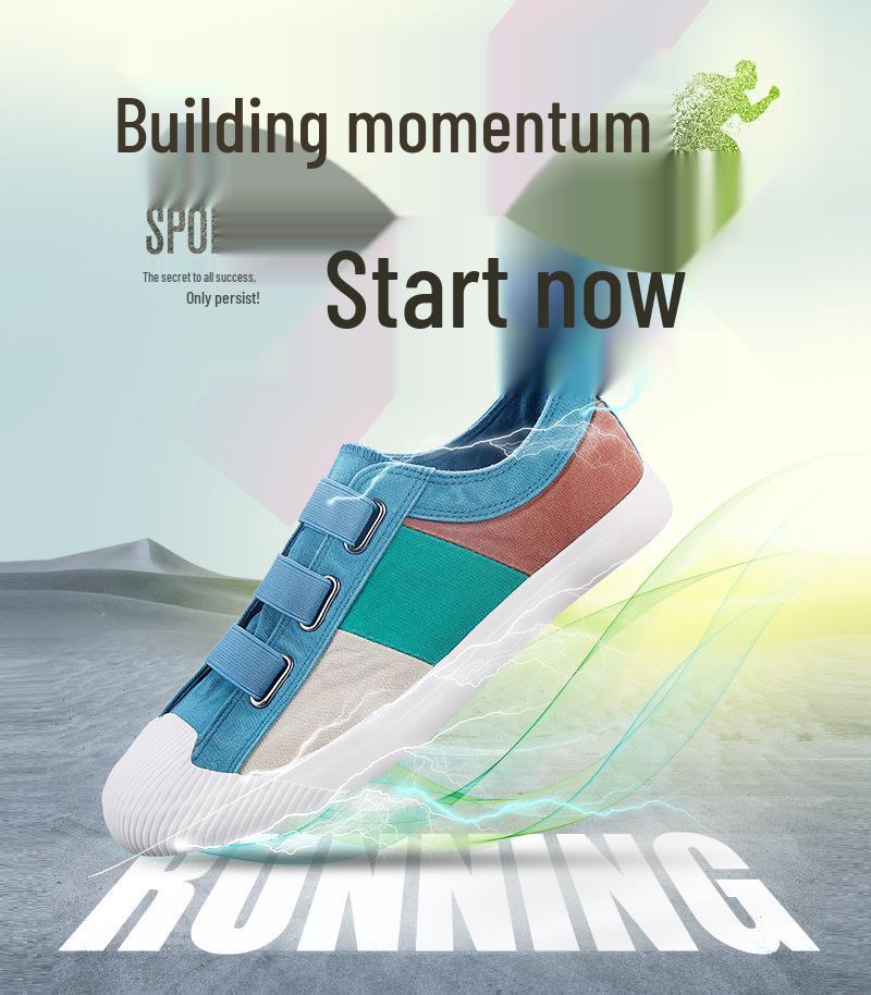 2026 Spring Men's Fashion Canvas Shoes: Korean Style Versatile Casual Breathable Skate Shoes