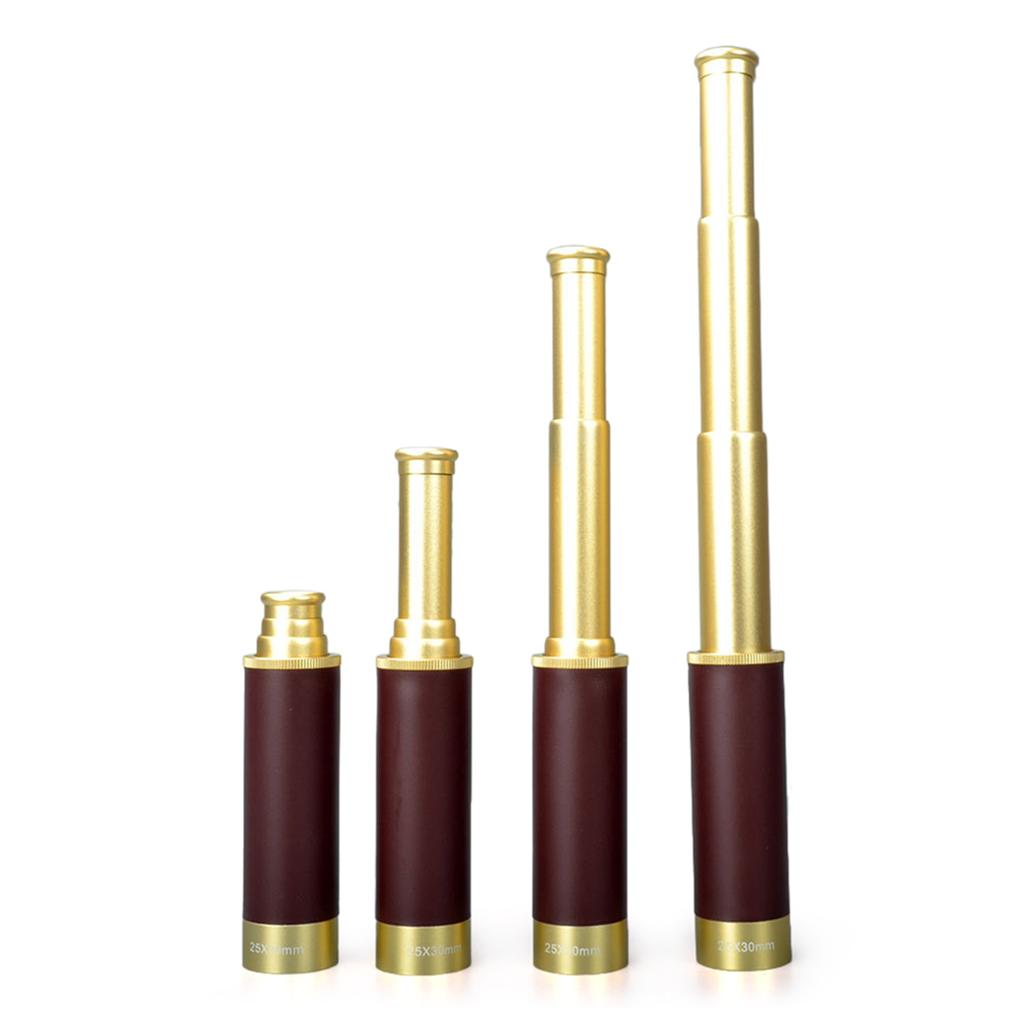 25x30 Pocket Zoomable Monocular Pirate Telescope Portable Handheld Vintage Monocular Telescope