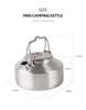 CLS 1L Ultra-Light Outdoor Camping Kettle - 304 Stainless Steel Mini Teapot/Coffee Pot