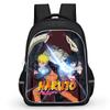 NARUTO Anime Student Backpack Mochila, Dual Zipper Pockets, Durable Lightweight 16-inch Kids Backpack for Boys & Girls Ages 5-10