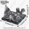 MOOXI Space Wars Movie Throne Military Conference Room Scenario Model Building Block DIY Diorama Bricks For Kids Montessori Toys