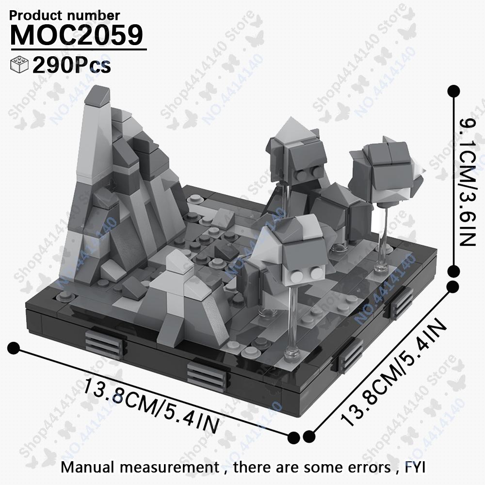 MOOXI Space Wars Movie Throne Military Conference Room Scenario Model Building Block DIY Diorama Bricks For Kids Montessori Toys