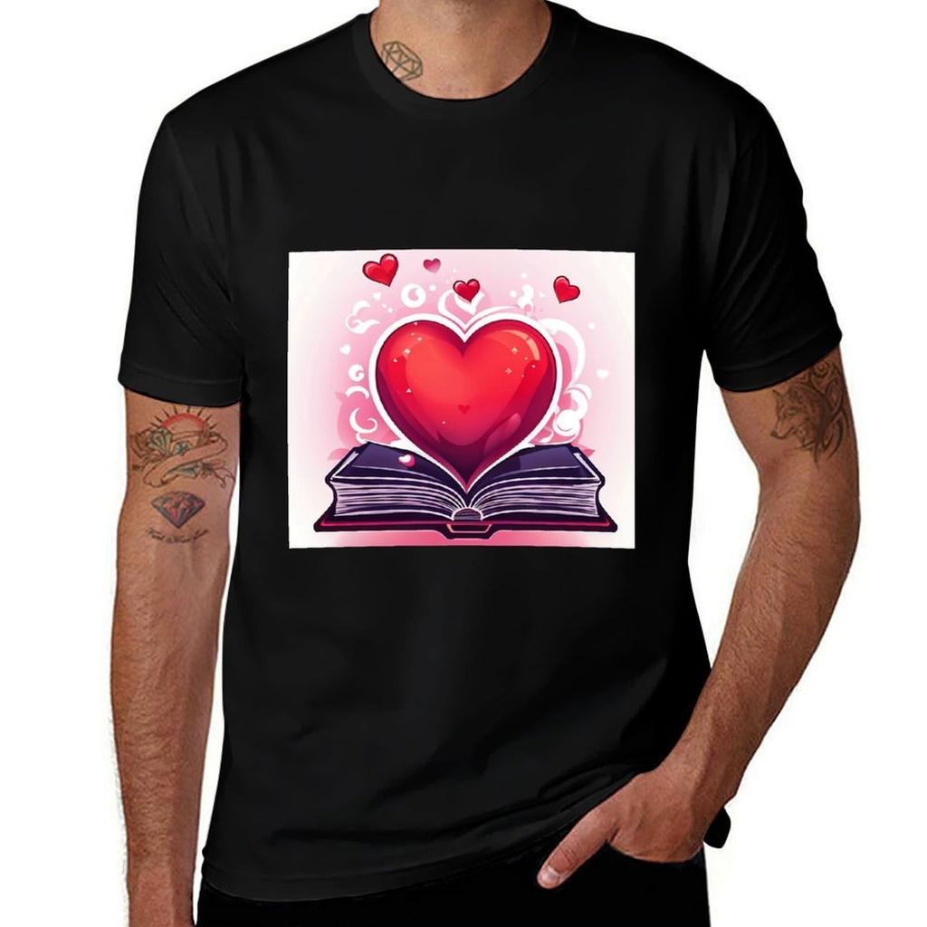 I Love Books Tshirt Christmas Casual Tee Shirt