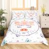 Cartoon Cute Pink Pig Duvet Cover for Children Boys Girls Microfiber Pigs Floral Cartoon Farm Animals Theme Bedroom Decorations
