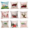 Luxurious Linen Christmas Pillow Case For Sofa And Car Beautiful Festive Design