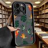Tropical Parrot Leaf Pattern Soft TPU Shockproof Case For Xiaomi Redmi Note 15 14 13 12 11 Pro Anti-Fall Protective Back Cover