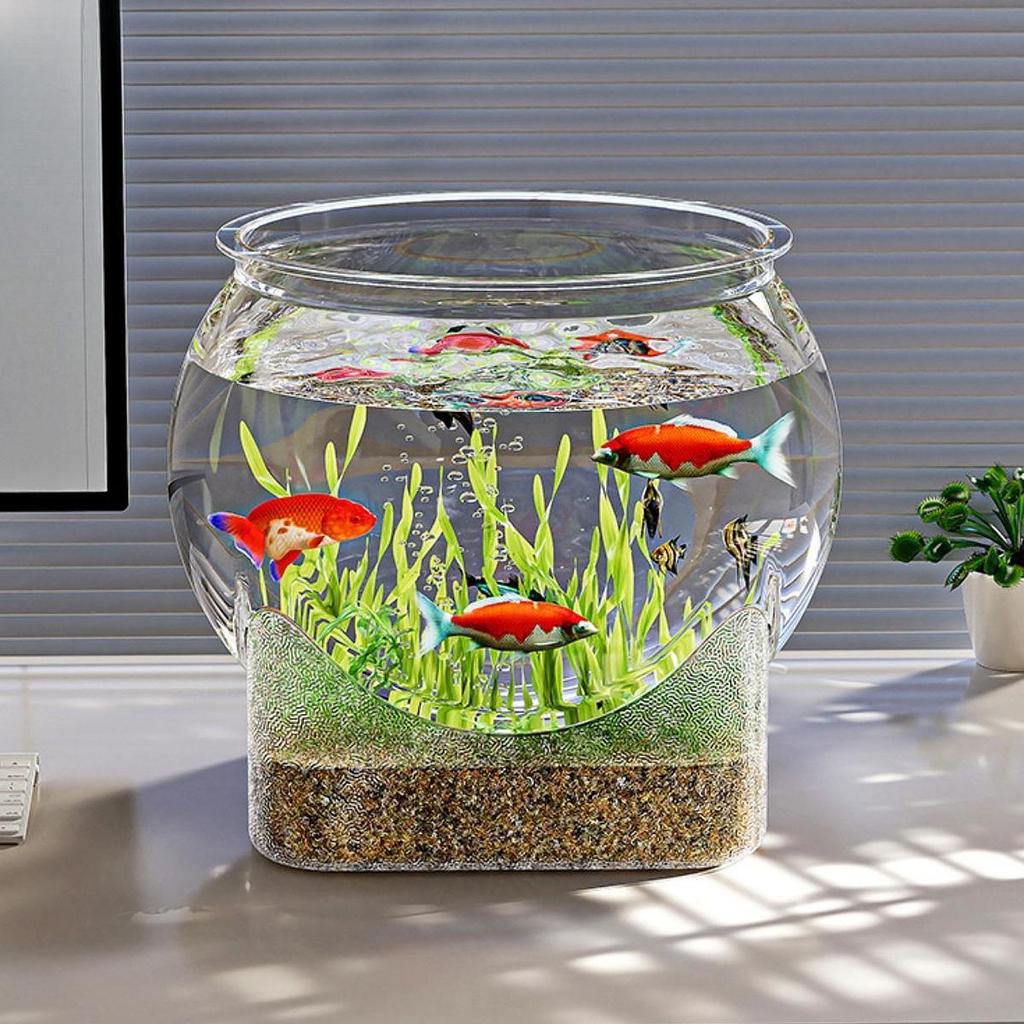 Fish Bowl Tank Accessories Decorative Portable Tabletop Ornament Turtle Viewing