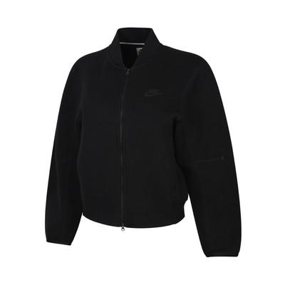 Solid Color Stand Collar Zip Long Sleeve Jacket Women Jackets IQ0079010