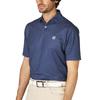 FootJoy Men's Golf Shirt, Ball Print, Short Sleeve, Dark Denim, Size L, FJ-S25-S13, 34554-L