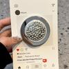 Carino Portacellulare Magnetico con Perline Placcate 3D Grip Tok Griptok Supporto per Telefono per iPhone 16 Per Magsafe Accessori Lucidi