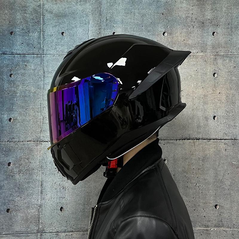 Motorcycle Helmet Men and Women Summer DOT Anti-fog ECE Helmet Full Cover Four Seasons Universal Winter Warm Personality