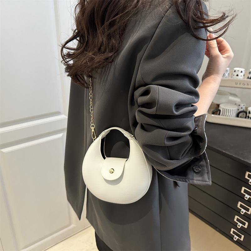 Bag Women's Bag 2025 New Retro Fashion Hand Bag Texture Crescent Bag Women's Armpit Bag Shoulder Bag