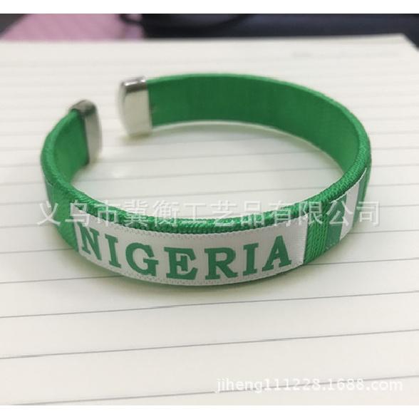 2026 World Cup Flag Bracelet Spain Sports Wristband Embroidered Bracelet Fan Supplies