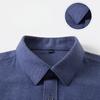 Camicia da Uomo, Camicia Calda in Lana, Manica Lunga, Camicia da Pendolare per Mezza Età, Primavera e Autunno, Business Casual