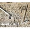 Heavy Duty 40cm 304 Stainless Steel Ground Stake Camping Tent Tarp Outdoor Survival Gear