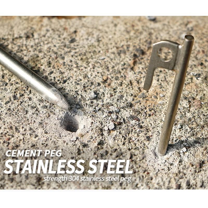 Heavy Duty 40cm 304 Stainless Steel Ground Stake Camping Tent Tarp Outdoor Survival Gear