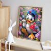 Disney Diamond Painting Donald Duck Spring Flower Sea Theme Art Painting Cartoon Diamond Painting Full Diamond Cross Stitch DIY Gift Home Decoration