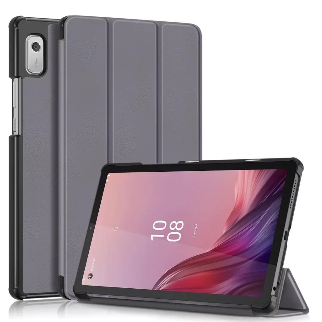 New Tablet Cover for Lenovo Tab M9 2023 Case TB310FU TB310XC 9.0 Inch PU Leather Magnetic Tri-Fold Stand Funda Coque+Film+Pen
