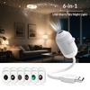 Usb Car Interior Roof Star Galaxy Projection Ambient Lighting 360° Adjustable Starry Sky Ambient Projector Light Touch Control