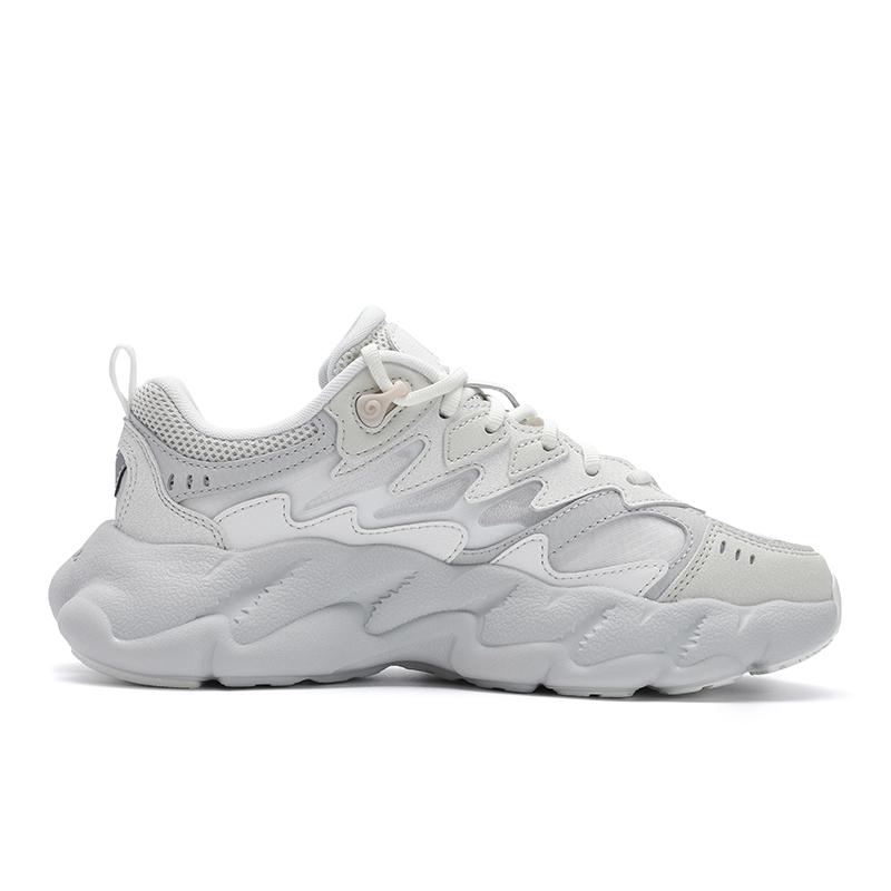 New FILA Fern 2 Fern Sneakers 2 Abrasion Resistant, Breathable, Lightweight Low Top Casual Shoes Women's White Gray F12W531101FAB